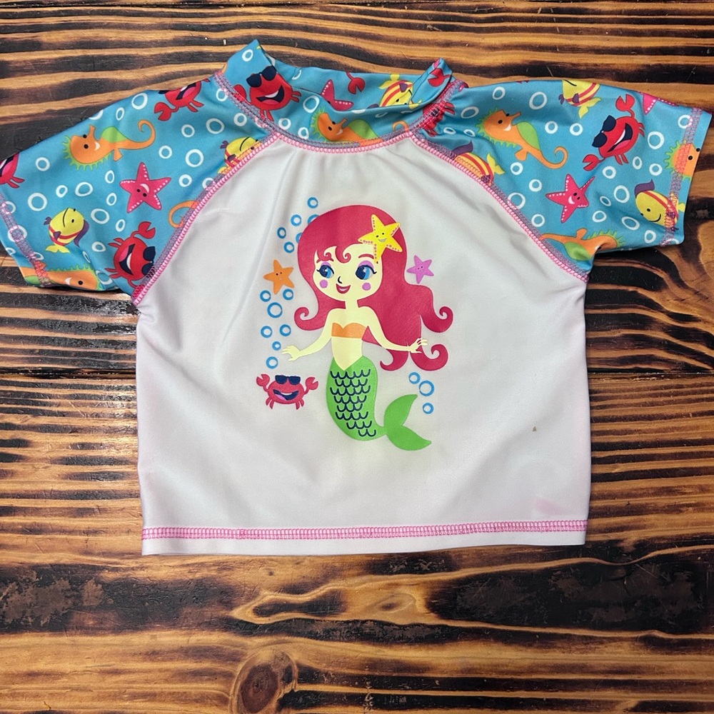 Joe Boxer Blue and White Rashguard Swim
